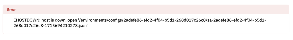 EHOSTDOWN error from Trinity during deployment - Support Request ...