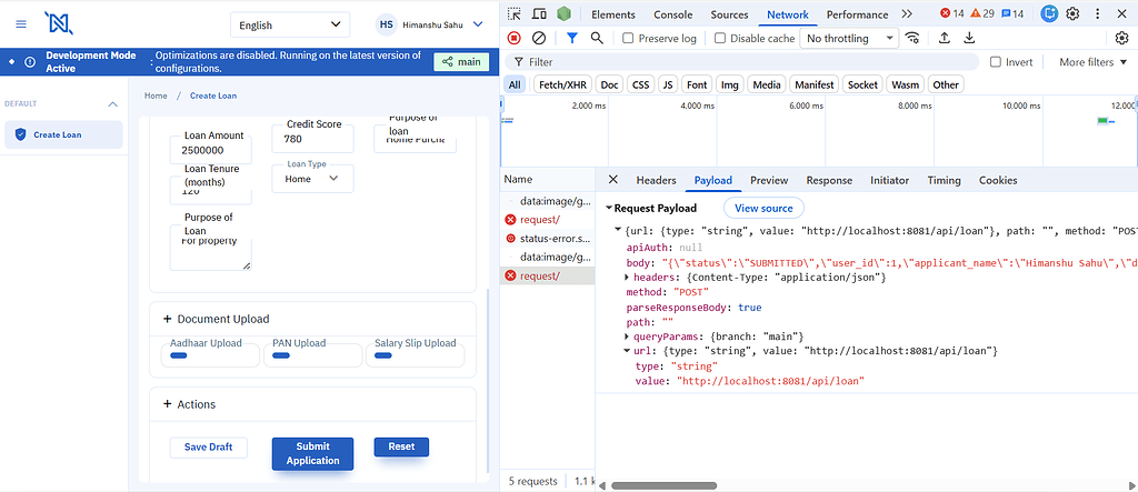Getting this error while hitting the local api - Blocked request to ...