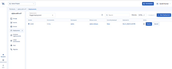 Cancel Staged Deployment