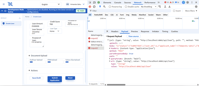 Getting this error while hitting the local api - Blocked request to ...