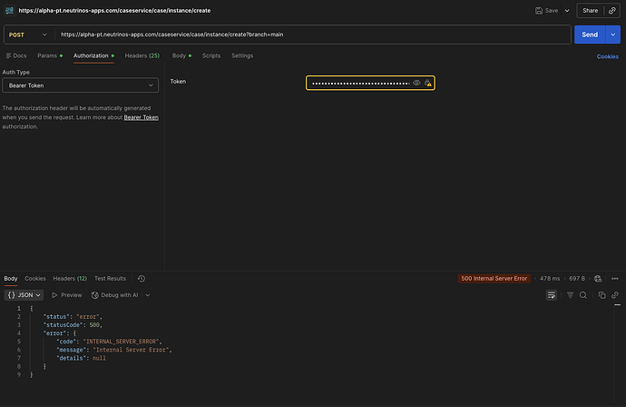 Can not create case instance - Training, Academy & Certifications ...